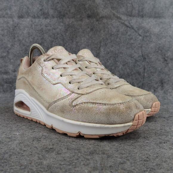 Skechers Shoes Kids 4 Sneaker Athletic Trainer Metallic Lifestyle Comfort Active - Picture 1 of 14